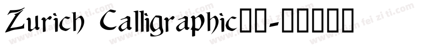 Zurich Calligraphic字体字体转换